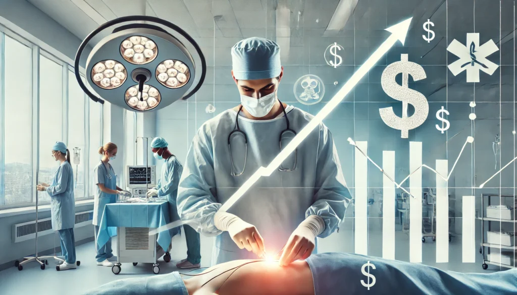 symbolizing strategies for increasing an orthopedic surgeon's salary