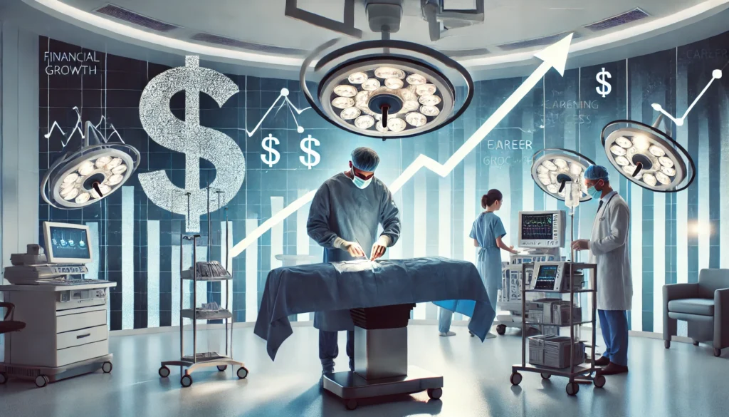 A state-of-the-art medical facility, highlighting the environment where orthopedic surgeons often work.