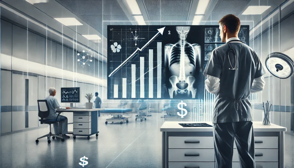 An orthopedic surgeon utilizing advanced technology to perform precise and efficient procedures.