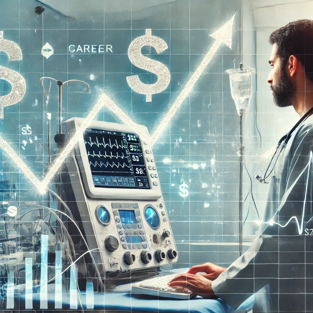 Checklist for salary negotiation steps for anesthesia assistants.