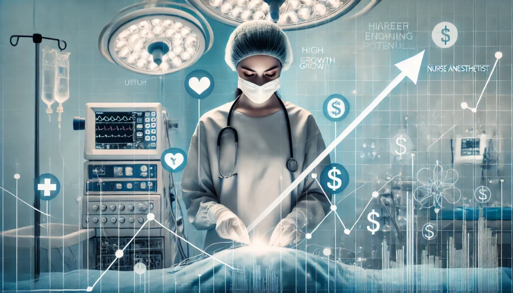Nurse Anesthetist Salary Raise: CRNA attending a professional conference for career development