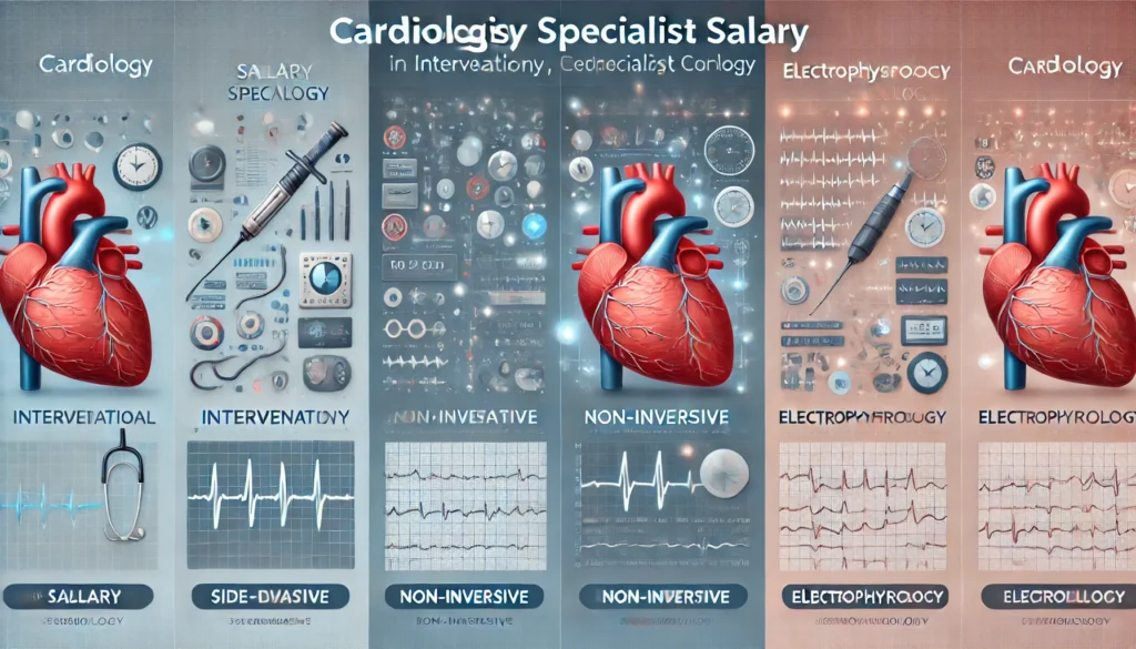 Comparing Cardiologist Specialist Salary in interventional, non-invasive, and electrophysiology fields